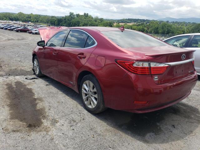 JTHBW1GG2E2041711 - 2014 LEXUS ES 300H RED photo 2