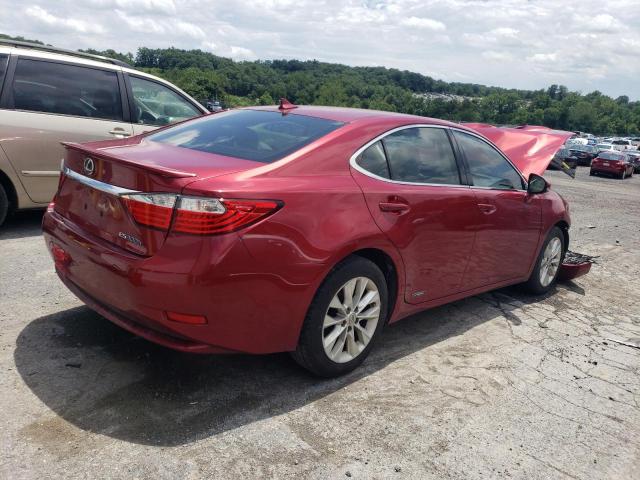 JTHBW1GG2E2041711 - 2014 LEXUS ES 300H RED photo 3