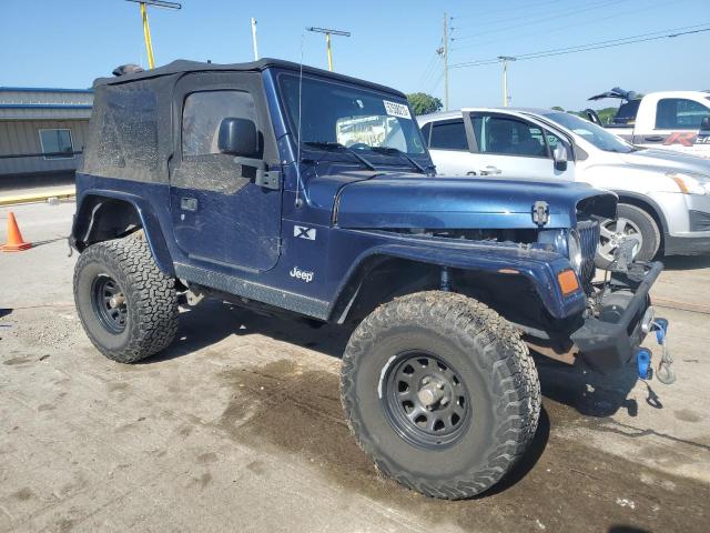 1J4FA39S66P765866 - 2006 JEEP WRANGLER X BLUE photo 4