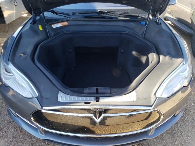 5YJSA1CP3DFP07460 - 2013 TESLA MODEL S Сірий фото 7