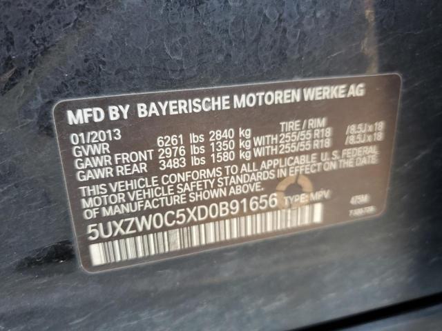 5UXZW0C5XD0B91656 - 2013 BMW X5 XDRIVE35D BLACK photo 13