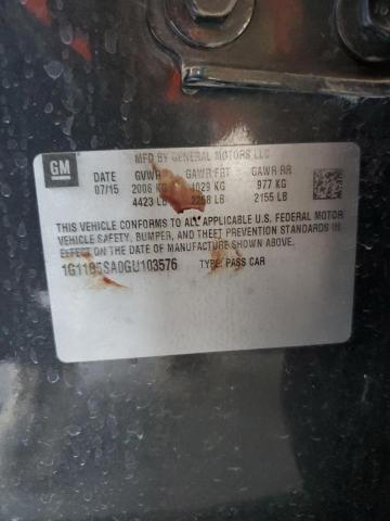 1G11B5SA0GU103576 - 2016 CHEVROLET MALIBU LIM LS ნაცრისფერი ფოტო 13