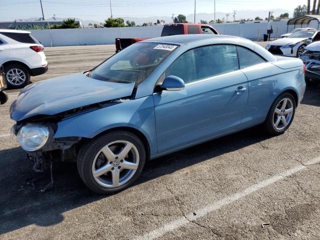 WVWDA71F57V029579 - 2007 VOLKSWAGEN EOS 2.0T SPORT BLUE photo 1