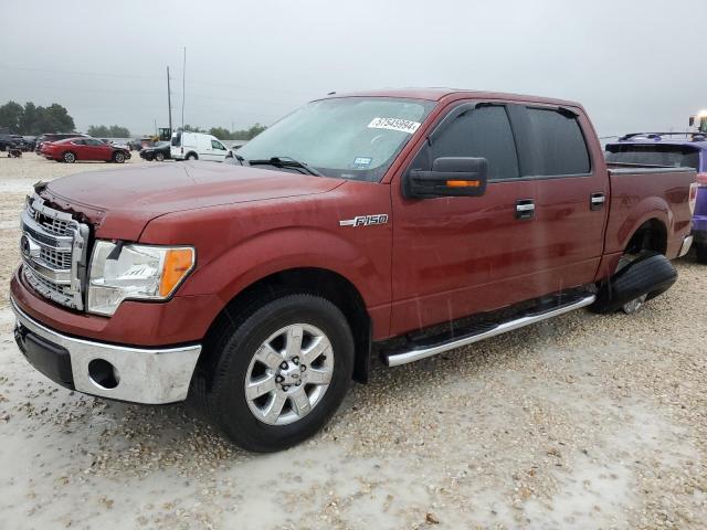 1FTFW1CF0EKE20402 - 2014 FORD F150 SUPERCREW RED photo 1