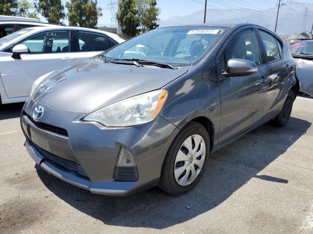 JTDKDTB3XE1574922 - 2014 TOYOTA PRIUS C CHARCOAL photo 1