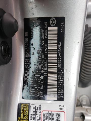 4T1BK36B35U012510 - 2005 TOYOTA AVALON XL/ XL SILVER photo 12