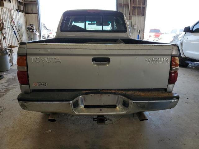 5TEGN92N62Z881450 - 2002 TOYOTA TACOMA DOUBLE CAB PRERUNNER SILVER photo 6