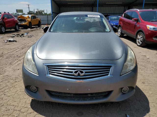 JN1CV6AR9AM458504 - 2010 INFINITI G37 GRAY photo 5