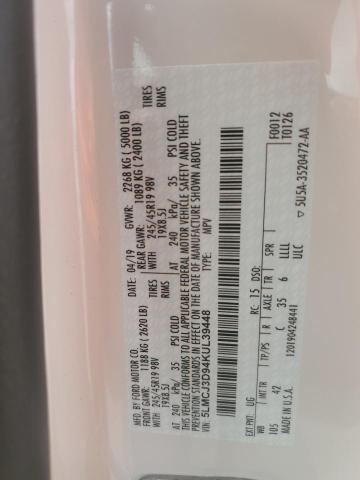 5LMCJ3D94KUL39448 - 2019 LINCOLN MKC RESERVE WHITE photo 13