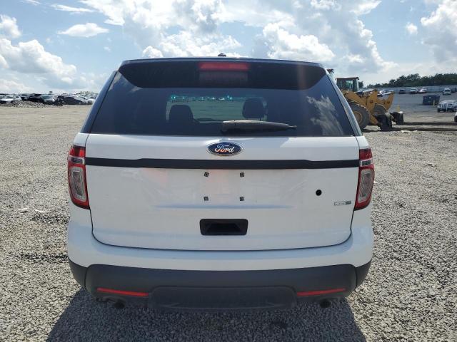 1FM5K8ARXDGA88916 - 2013 FORD EXPLORER POLICE INTERCEPTOR WHITE photo 6