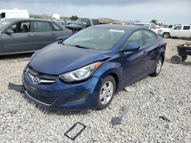 5NPDH4AE5FH554657 - 2015 HYUNDAI ELANTRA SE BLUE photo 1