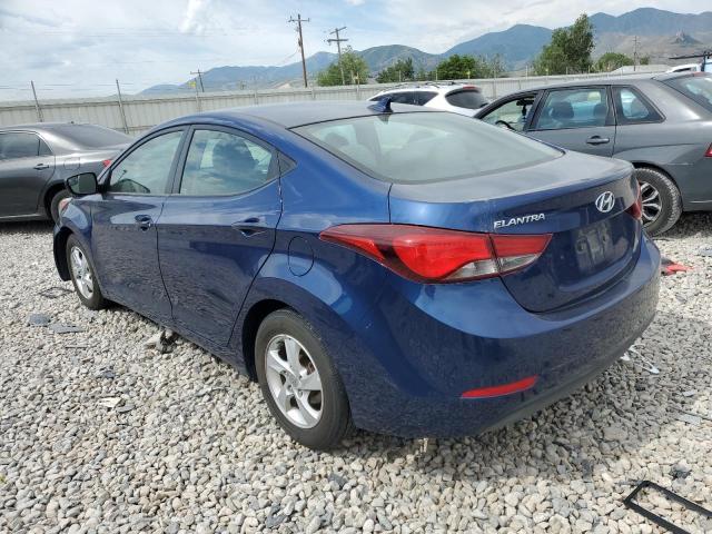 5NPDH4AE5FH554657 - 2015 HYUNDAI ELANTRA SE BLUE photo 2