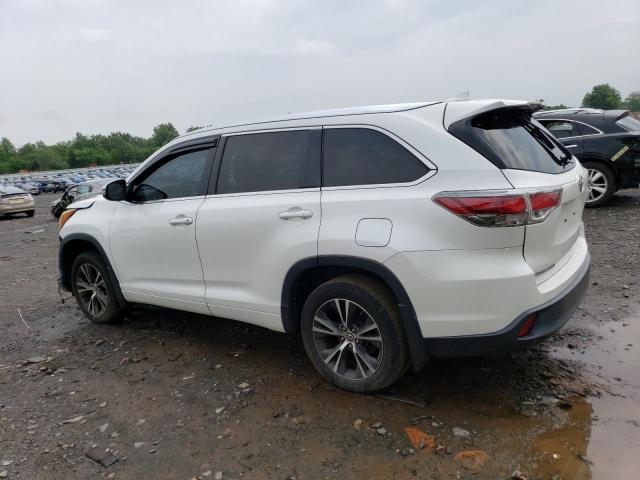 5TDJKRFH8GS244342 - 2016 TOYOTA HIGHLANDER XLE Ağ foto 2