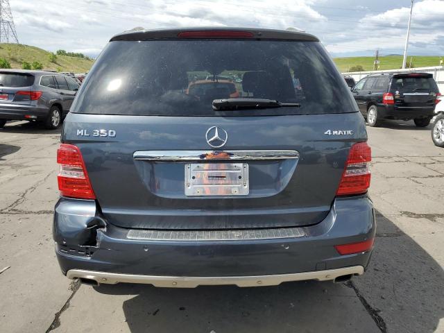 4JGBB8GB6AA611795 - 2010 MERCEDES-BENZ ML 350 4MATIC BLUE photo 6
