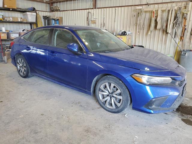 2HGFE2F20NH518436 - 2022 HONDA CIVIC LX BLUE photo 4