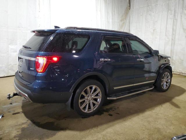 1FM5K8FH1HGB75271 - 2017 FORD EXPLORER LIMITED BLUE photo 3