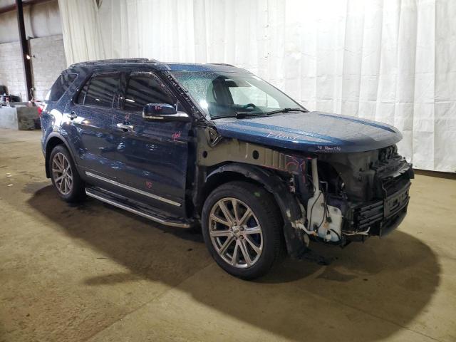 1FM5K8FH1HGB75271 - 2017 FORD EXPLORER LIMITED BLUE photo 4