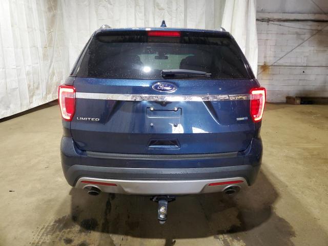 1FM5K8FH1HGB75271 - 2017 FORD EXPLORER LIMITED BLUE photo 6