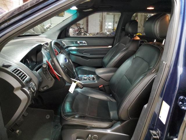 1FM5K8FH1HGB75271 - 2017 FORD EXPLORER LIMITED BLUE photo 7
