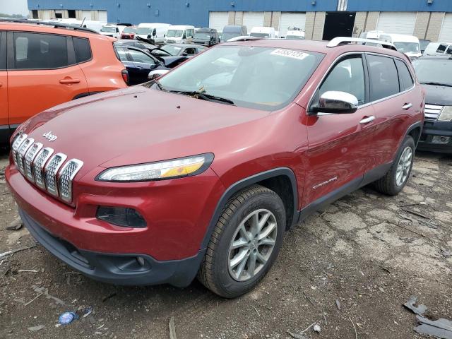 1C4PJMCS1FW564634 - 2015 JEEP CHEROKEE LATITUDE RED photo 1