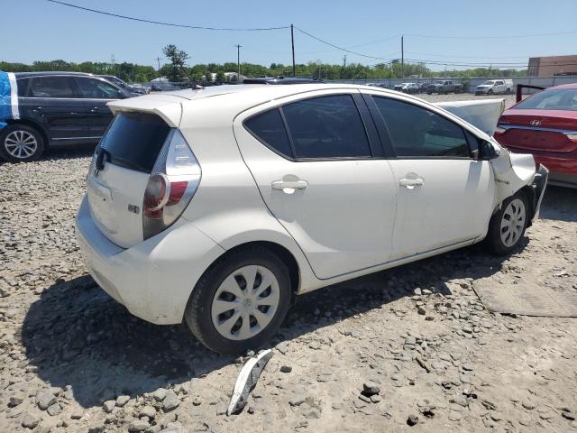 JTDKDTB38E1569654 - 2014 TOYOTA PRIUS C WHITE photo 3