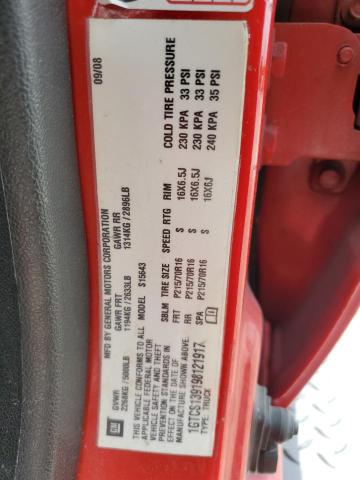 1GTCS139198121917 - 2009 GMC CANYON RED photo 12