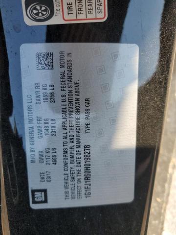 1G1FJ1R60H0198278 - 2017 CHEVROLET CAMARO ZL1 შავი ფოტო 12