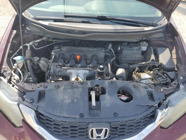 2HGFB2F57FH537876 - 2015 HONDA CIVIC LX MAROON photo 11