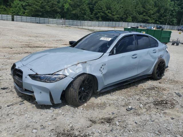 WBS33AY08NFM43637 - 2022 BMW M3 COMPETITION GRAY photo 1