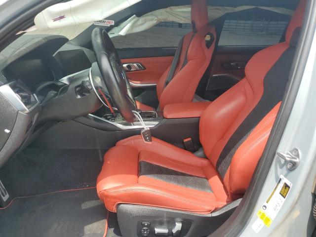 WBS33AY08NFM43637 - 2022 BMW M3 COMPETITION GRAY photo 7