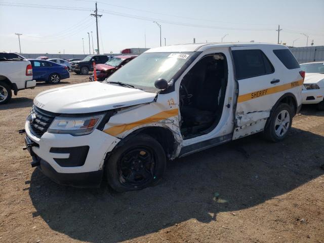 1FM5K8AR6HGB65433 - 2017 FORD EXPLORER POLICE INTERCEPTOR WHITE photo 1