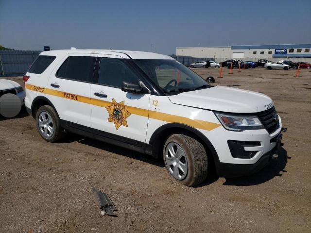 1FM5K8AR6HGB65433 - 2017 FORD EXPLORER POLICE INTERCEPTOR WHITE photo 4