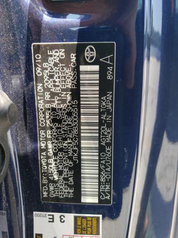 JTKJF5C78B3005515 - 2011 TOYOTA SCION TC Mavi foto 12