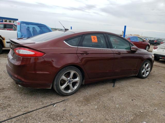 3FA6P0H75FR213676 - 2015 FORD FUSION SE MAROON photo 3