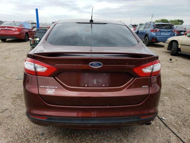 3FA6P0H75FR213676 - 2015 FORD FUSION SE MAROON photo 6