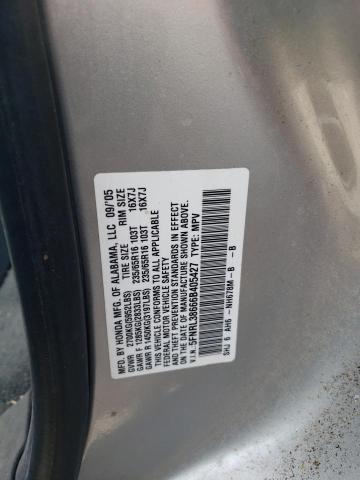 5FNRL38666B405427 - 2006 HONDA ODYSSEY EXL Gümüş foto 12