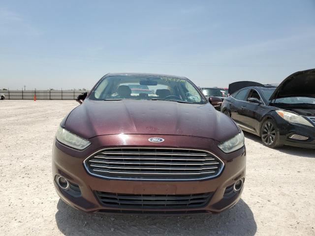 3FA6P0HR3DR378673 - 2013 FORD FUSION SE BURGUNDY photo 5