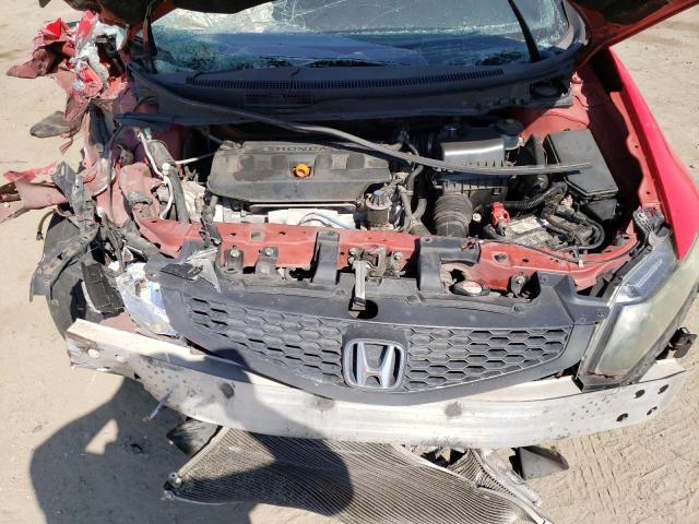 2HGFG3B12CH533210 - 2012 HONDA CIVIC EXL წითელი ფოტო 11