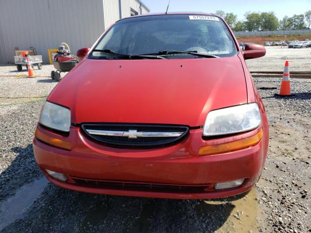 KL1TD66638B121452 - 2008 CHEVROLET AVEO BASE BURGUNDY photo 5