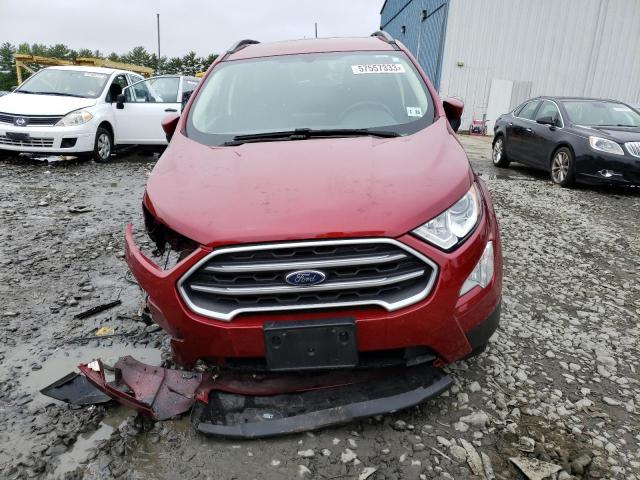MAJ3S2GE8KC298292 - 2019 FORD ECOSPORT SE RED photo 5