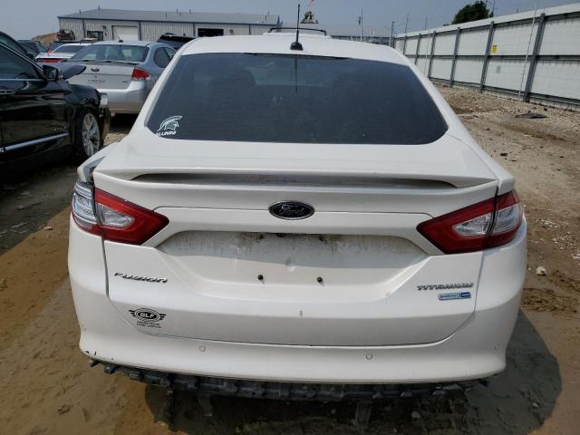 3FA6P0D90DR114719 - 2013 FORD FUSION TITANIUM WHITE photo 6