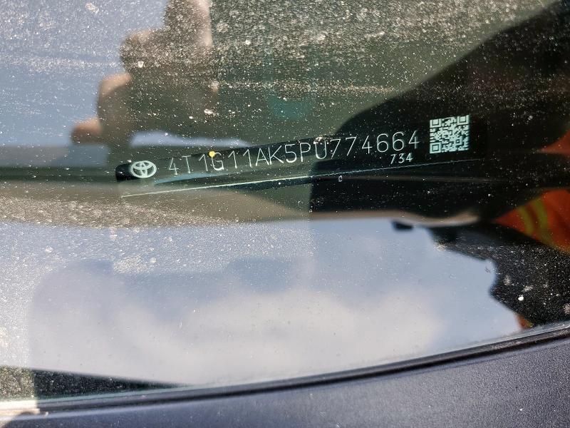 4T1G11AK5PU774664 - 2023 TOYOTA CAMRY SE NIGHT SHADE BLACK photo 12