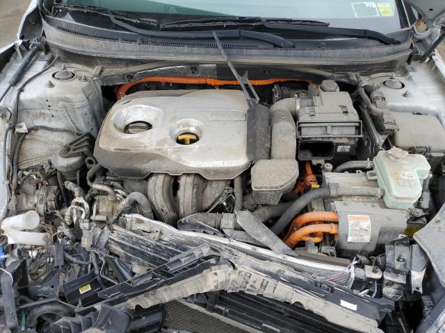 KMHE24L30KA093284 - 2019 HYUNDAI SONATA HYBRID SILVER photo 11