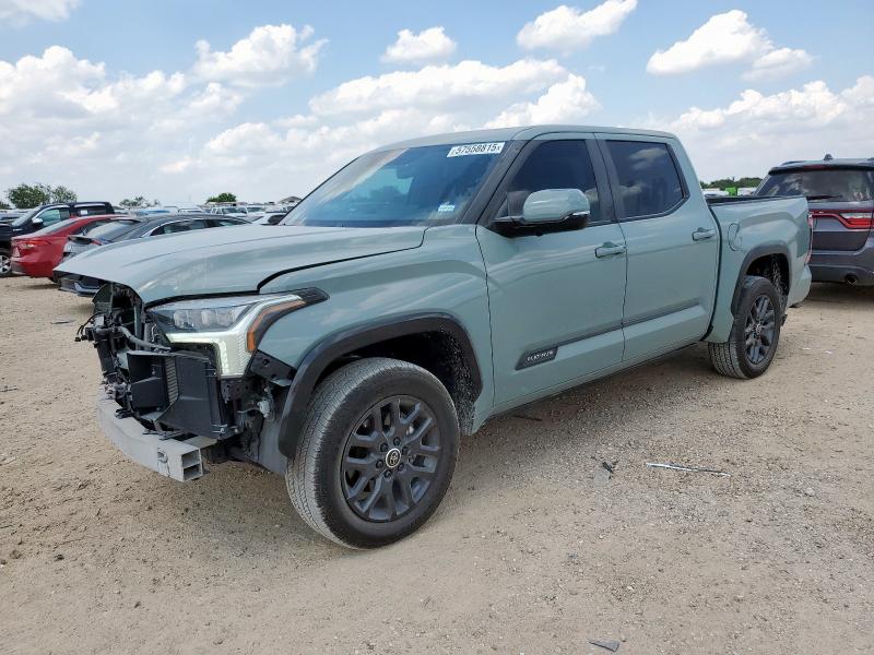 5TFNA5DB0RX145877 - 2024 TOYOTA TUNDRA CREWMAX PLATINUM GREEN photo 1