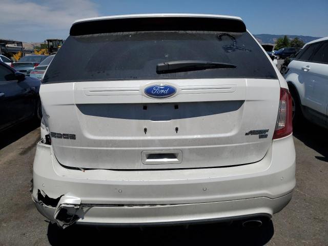 2FMDK4AK8CBA63557 - 2012 FORD EDGE SPORT WHITE photo 6