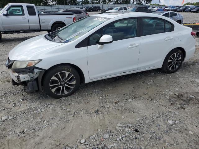 19XFB2F96DE275049 - 2013 HONDA CIVIC EXL WHITE photo 1