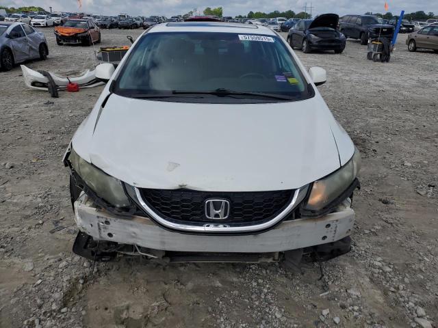 19XFB2F96DE275049 - 2013 HONDA CIVIC EXL WHITE photo 5
