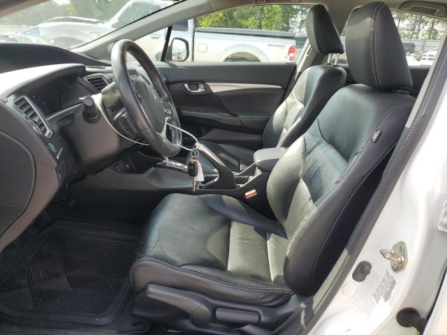 19XFB2F96DE275049 - 2013 HONDA CIVIC EXL WHITE photo 7