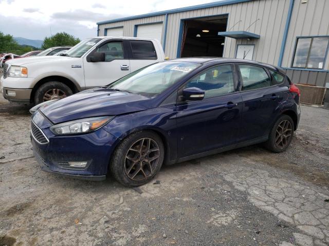 1FADP3M22HL203286 - 2017 FORD FOCUS SEL BLUE photo 1