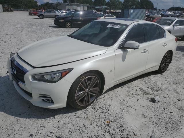 JN1EV7AP9HM735725 - 2017 INFINITI Q50 PREMIUM WHITE photo 1